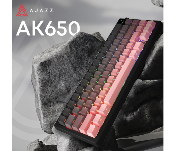 Ajazz AK650 Dream Weaver Switch Side Character Gradient Pink RGB z - 1536356 - zdjęcie 4